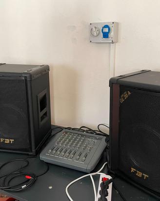 Casse Fbt GL20a + Mixer  - Karaoke