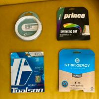 4 corde tennis: Prince,Toalson,Isospeed,Stringergy