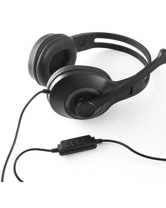 Cuffie usb regolabili con microfono in ABS e PP