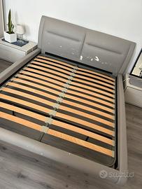 Letto matrimoniale doghe legno
