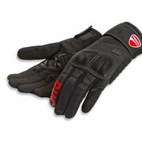 Guanti in tessuto Ducati Summer C4 - NERO/ROSSO
