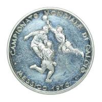 Moneta argento mondiali messico 1970