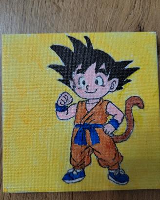 Magnete Dragon Ball su tela fatto a mano