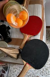 Racchette e palline ping pong