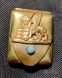 antico porta pillole in ottone