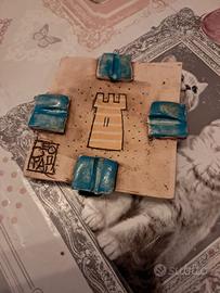 Mattonella Artistica in Ceramica Firmata "RAD" 