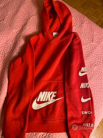 Felpa nike rossa bambino taglia 137/147