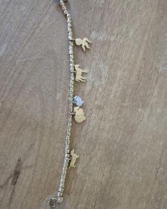 Bracciale Dodo oro giallo con charmes diamanti