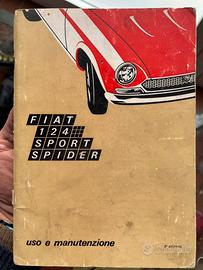 Libretto uso e manutenzione fiat 124 sport spider