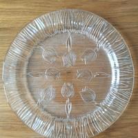 piatto grande da portata Ivv in vetro trasparente 