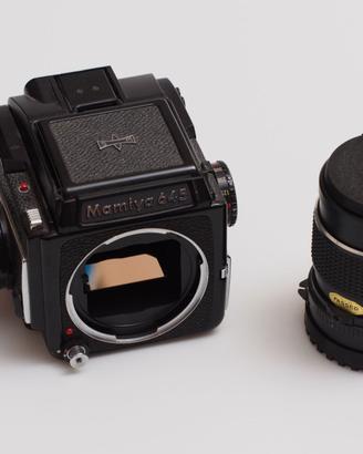 Mamiya M645 mirino pozzetto WLF 150mm f/3.5 sekor 