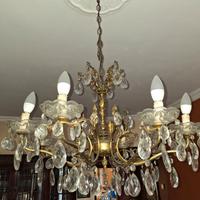 Lampadario gocce di cristallo