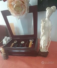 SCATOLA IN ARGENTO PORTA OROLOGI 