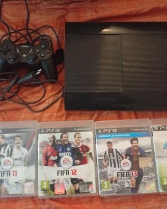 PS3 super slim più giochi fifa