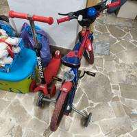 MONOPATTINO E BICICLETTA BIMBO