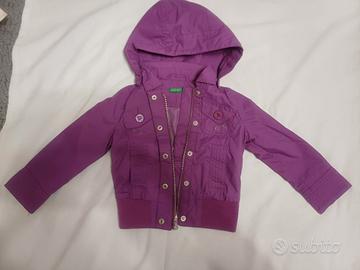 giubbino Benetton bimba 9/12 mesi 74cm antipioggia