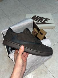 Jordan 1 Low X Travis Scott Velvet Brown