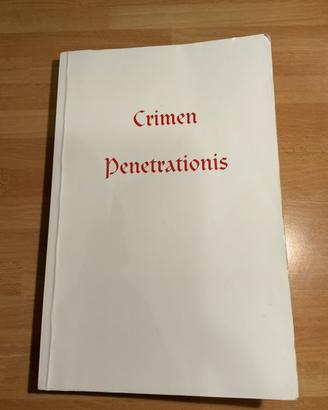 Crimen Penetrationis di Alfredo Ravanetti. 1’ Ed.