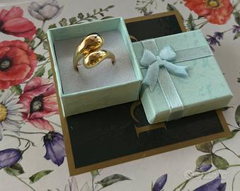 Anello regolabile placcato in oro 18K