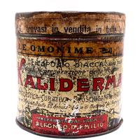 Antica scatola in latta Papale Pio X