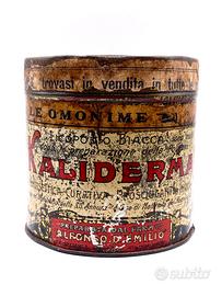 Antica scatola in latta Papale Pio X