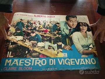 vechio e raro manifesto il maestro di vigevano 196