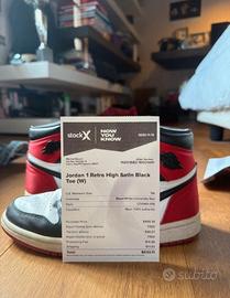 Jordan 1 Retro High Satin Red Black Toe