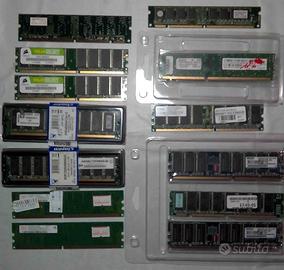 Stock di memorie Ram varie  il tutto per 30€.