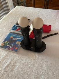 Due PS move con base ricarica e starter disc
