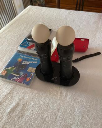 Due PS move con base ricarica e starter disc