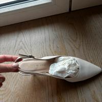 Scarpe atelier eme azalea sposa bianche panna