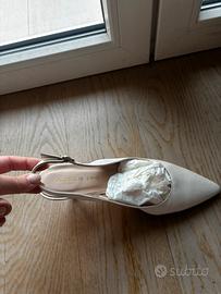 Scarpe atelier eme azalea sposa bianche panna