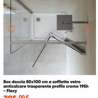 Box doccia 80x100