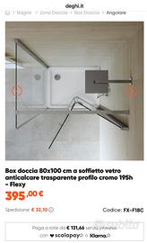 Box doccia 80x100