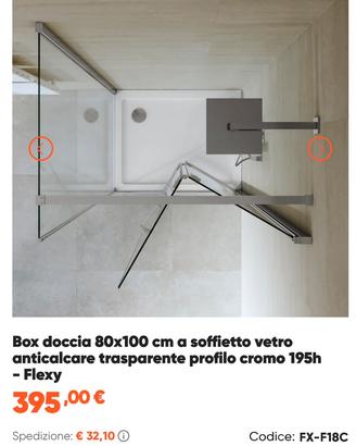 Box doccia 80x100