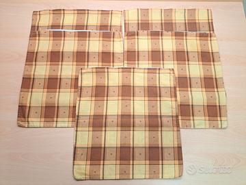 Federe per cuscini divano - fantasia a scacchi