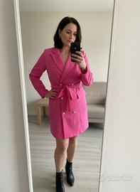 SHEIN ROBE MANTEAU ROSA TG XL