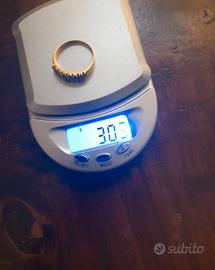 ANELLO IN ORO 14 KT (585) CON SMERALDI VERDI