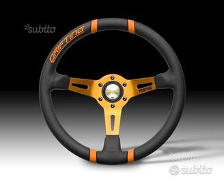 Volante MOMO DRIFTING arancione nuovo 35cm