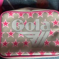 Borsa tracollo grigio-rosa, marca Gola