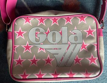 Borsa tracollo grigio-rosa, marca Gola