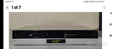 LG V-190 COMBO LETTORE DVD/VHS 7 TESTINE STEREOLEC