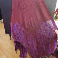 sciarpa in lana operata