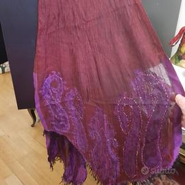 sciarpa in lana operata