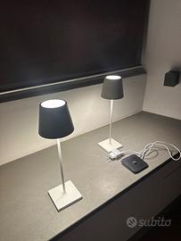 Lampada da tavolo poldina pro white