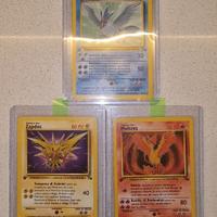 1 Edizione Zapdos FO30 Moltres FO27 Articuno FO17