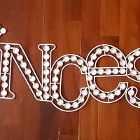 PRINCESSE, scritta decorativa.