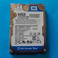 HDD WD SCORPIO BLUE 640GB