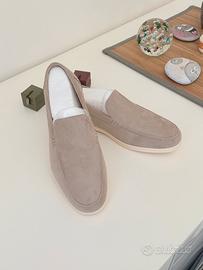 Mocassino in camoscio Beige