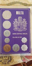 set monete Malta 1972